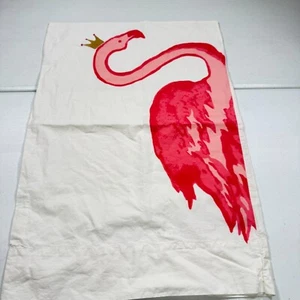 martha stewart pillowcase standard pink flamingo cotton - Picture 1 of 12