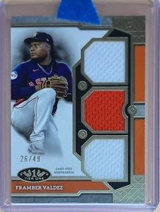 Patch numerata 2024 Topps Tier One - #T1R-FV Framber Valdez #’d /49 (MEM) - Foto 1 di 4