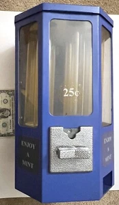 Vintage Peppermint Pattie Coin-Op Dispenser Vending Machine Gumball Patty Mint - Picture 1 of 18