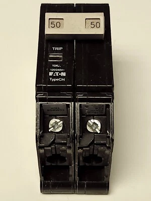 EATON CUTLER HAMMER CHF250 2 Pole 50 AMP Type CH