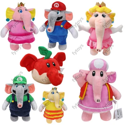 Série Elefante Super Mario Bros Maravilha Pelúcia Recheada Brinquedos Infantis Boneca Presentes de Natal - Imagem 1 de 4