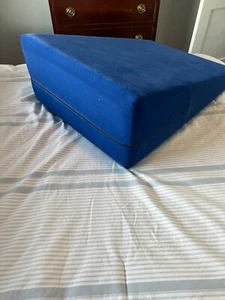 Liberator Blue Velvet Ramp Wedge Sensual Positioning Pillow 34"x24"x12" Rise - Picture 1 of 5