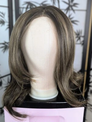 Outre Synthetic Melted Hairline HD Lace Part Wig Amanda DR Java Frost Highlights - Image 1 of 4