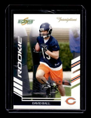 2007 Score Inscriptions #380 David Ball Auto - NM-MT - Image 1 of 2