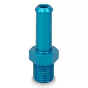 Blau 1/8 NPT auf 7mm 8mm (5/16) Alu PUSH ON BARB TAIL Schlauch Rohr Adapter - Bild 1 von 2