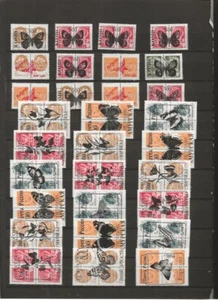 55 / MONDE LOT DE 124 TIMBRES NEUF ++ THEME PAPILLONS - Photo 1/4