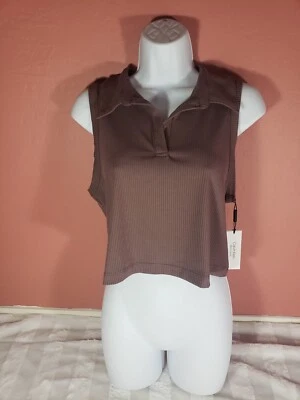 Top para mujer Calvin Klein Performance cuello escote recortado sin mangas XL NUEVO CON ETIQUETAS Foto 1 de 4