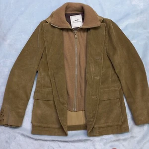 Abrigo Thomas Burberry 100% Algodón Chaqueta de Pana Marrón Sobretodo TB Logotipo Talla XL - Imagen 1 de 21