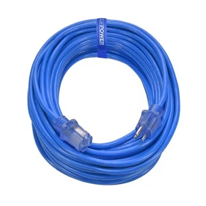 CP Extension Cord Extreme Cold Weather 100ft 14/3 SJTW Blue  CP10078 - Picture 1 of 9