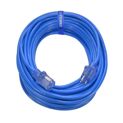 CP Extension Cord Extreme Cold Weather 100ft 14/3 SJTW Blue  CP10078 - Image 1 of 4