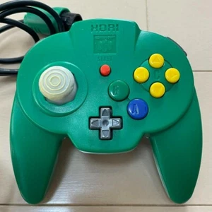 Nintendo 64 HORI Pad Mini N64 Green Controller Japan Genuine Used Tested - Picture 1 of 2