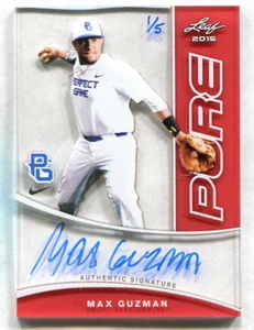 2015 LEAF PURE MAX GUZMAN AUTOGRAPH SERIAL 1/5 - Picture 1 of 1