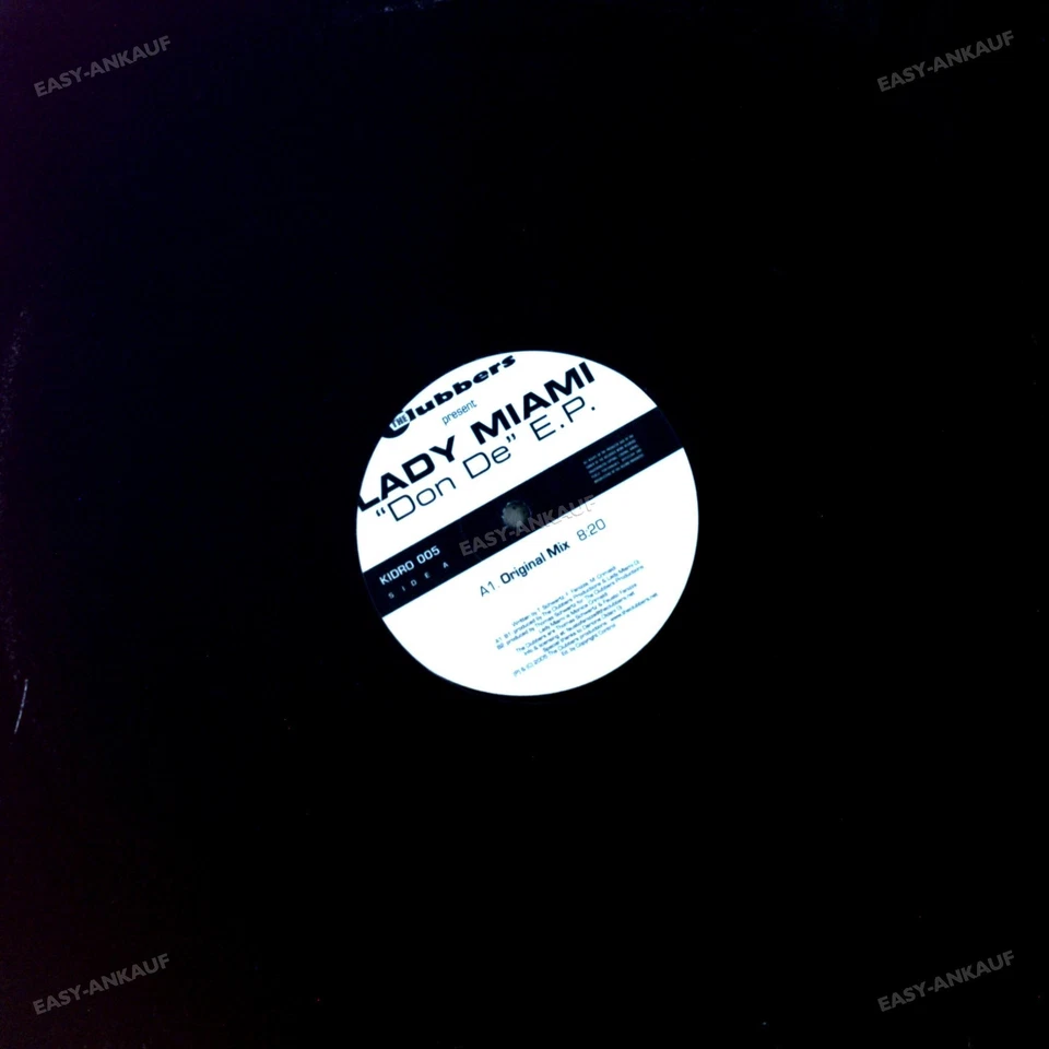 The Clubbers Present Lady Miami - Don De E.P. Maxi (VG/VG) .* - Image 1 of 1