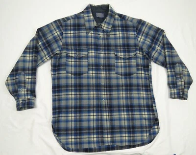 Vintage Pendleton 100% Wool Plaid Long Sleeve Button Board Shirt - Image 1 of 4