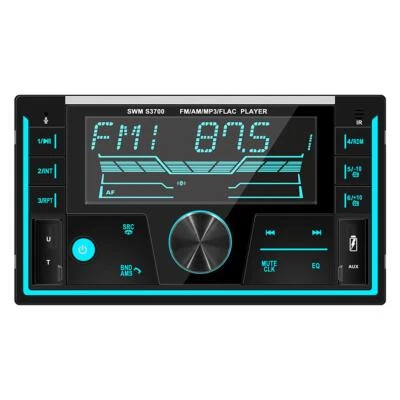 Radio estéreo para automóvil camión reproductor de MP3 audio en tablero música doble Bluetooth USB RDS AUX Foto 1 de 4