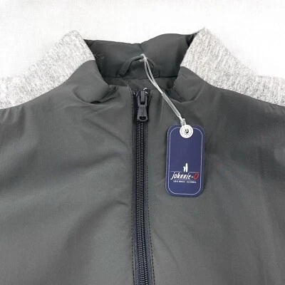 Johnnie-O Performance Full Zip Vest Charcoal Gray Large $228 - Image 1 of 4