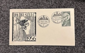 SPAIN 1956 Stamp Day FDC La Anunciacion - Picture 1 of 2