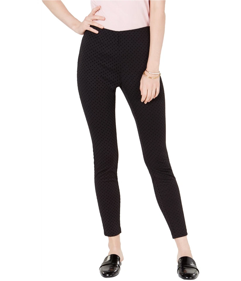 maison Jules Womens Flocked Dot Casual Leggings - Image 1 of 1