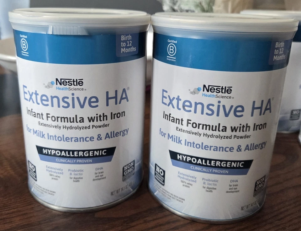 PACK 2 - Fórmula infantil hipoalergénica extensa HA con hierro, DHA y probióticos Foto 1 de 1