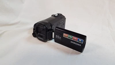 WITHOUT CHARGER!! Samsung smx-f40bp Handheld HD Digital Video Camcorder UNIT ONL - Image 1 of 4