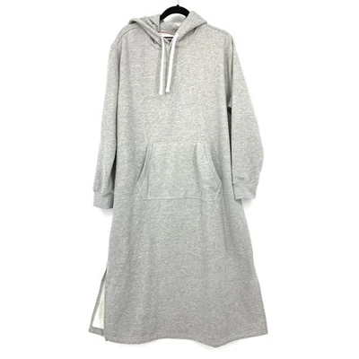 Vestido tumbona con capucha Lands End para mujer talla XL gris jaspeado manga larga  Foto 1 de 4