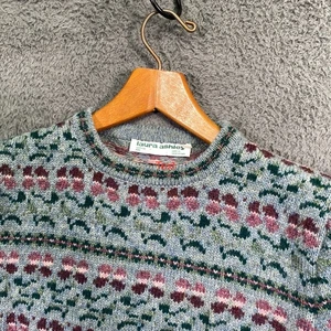 Maglione girocollo vintage Laura Ashley maglia lana pullover piccolo - Foto 1 di 21