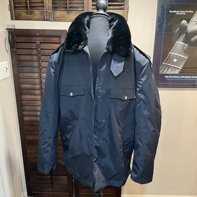 Blauer 3 Season Police Jacket USA  Zip Lining Nylon Size 50L Never Worn - Image 1 of 4