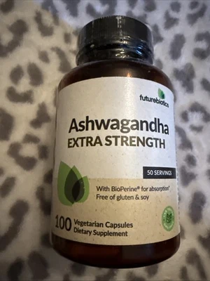 Futurebiotics Ashwagandha Força Extra Estresse e Humor com BioPerine - Não G... - Imagem 1 de 4