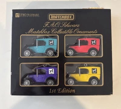 RARE 1995 F.A.O. Schwarz Matchbox Collectible Ornaments Limited Edition NEW - Image 1 of 4