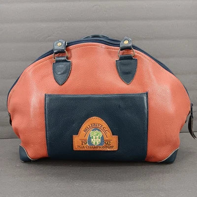 Bolso de Mano Bellerive C.C PGA Championship 1992 De Colección Cartera Cuero Marrón Bolsillos  Foto 1 de 4