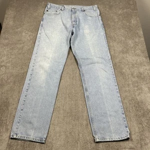 Jeans De Colección Y2K Levis 505 Para Hombres 36 x 32 Regular Pierna Recta Azul Denim - Imagen 1 de 12