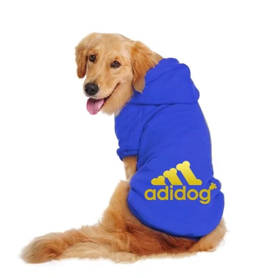 Adidog Dog Hoodie Fleece Sweatshirt Coat for Small to Large Dogs Winter Warm - Image 1 of 4