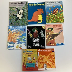 Robert Kraus Milton Noel Leo Mouse Preschool Kindergarten 8 Children's Book Lot - Picture 1 of 4
