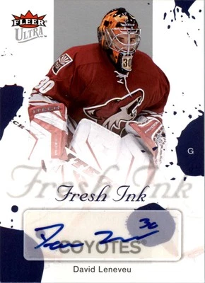 2005-06 Ultra Fresh Ink #FIDL David Leneveu Auto - HKY - Image 1 of 2