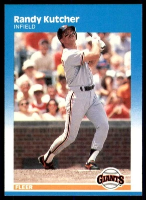 1987 Fleer Randy Kutcher RC San Francisco Giants #276 - Image 1 of 2