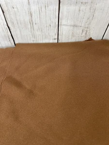 Solid Brown Polyester Fabric 1/2 Yard 58" Wide Unbranded Mid Weight Knit Vintage - Picture 1 of 5