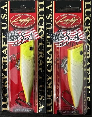 *Lote de 2*Lucky Craft G-Splash 80 RT Topwater Popper señuelo de pesca 3" 1/2 oz  Foto 1 de 2