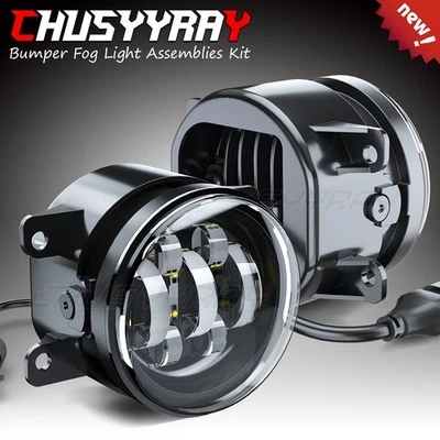 Par de luces antiniebla LED para parachoques delantero Jaguar X-Type 2004-2008 blanco transparente Foto 1 de 4