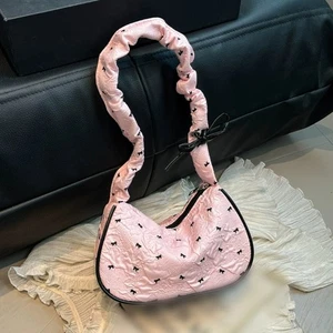 Contemporary Underarm Bag Handbag Pleated Strap Multipurpose Use Practical - Picture 1 of 12