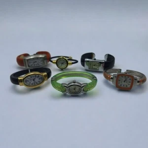 Lote 6 Relojes Brazalete Cuarzo Narmi Avon Da Vanci Naranja Verde Negro Chip - Imagen 1 de 8