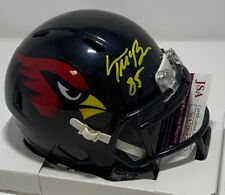 Cardinals Tight End TREY McBRIDE Signed Riddell BLACK ALT Speed Mini Helmet AUTO