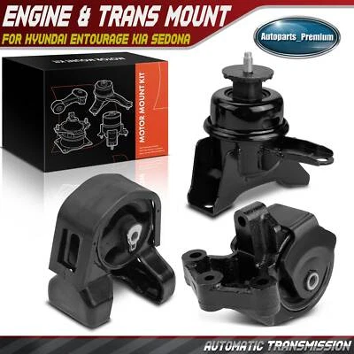 3x Montaje de motor y transmisión para Kia Sedona Hyundai Entourage transmisión automática Foto 1 de 4