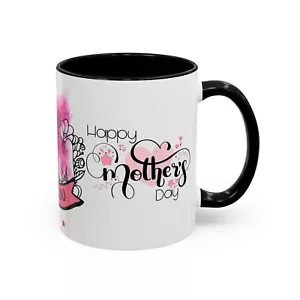 Mother's Day Accent Mugs, 11-15oz Ceramic Cup, Various Colors, Coffee Lover Gift - Picture 1 of 33