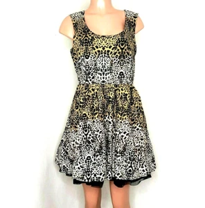 Jessica Simpson Junior Size 11/12 SIENNE Animal Print Dress Cheetah Open Back - Picture 1 of 7