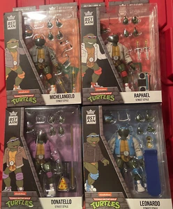 TMNT Full Case Set Of 4 Leo,Raph, Mikey & Donatello Street Style BST AXN 🐢 - Picture 1 of 19
