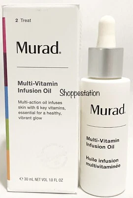 Óleo de infusão multivitamínica Murad tamanho completo 1 oz/30 ml novo na caixa - Imagem 1 de 4