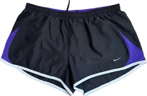NIKE DRYFIT DAMEN LAUFSHORTS SCHWARZ/LILA GR. L. - Bild 1 von 3