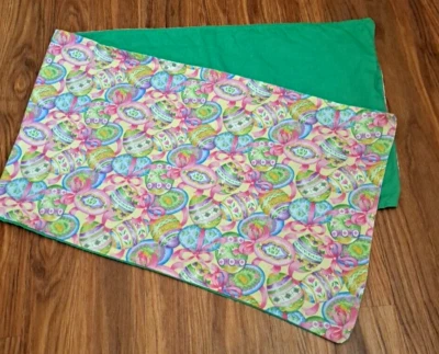 Handmade Easter Egg Table Runner Spring Seasonal Colorful Festive 42x12.5 - Image 1 of 3