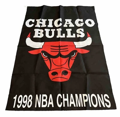 Chicago Bulls NBA 1998 bandera 2'X4' años 90. Baloncesto Michael Jordan Foto 1 de 4