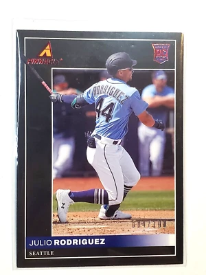 Juilo Rodriguez 2022 Panini Chronicles Pinnacle Red Foil RC /100 Rookie Mariners - Image 1 of 4